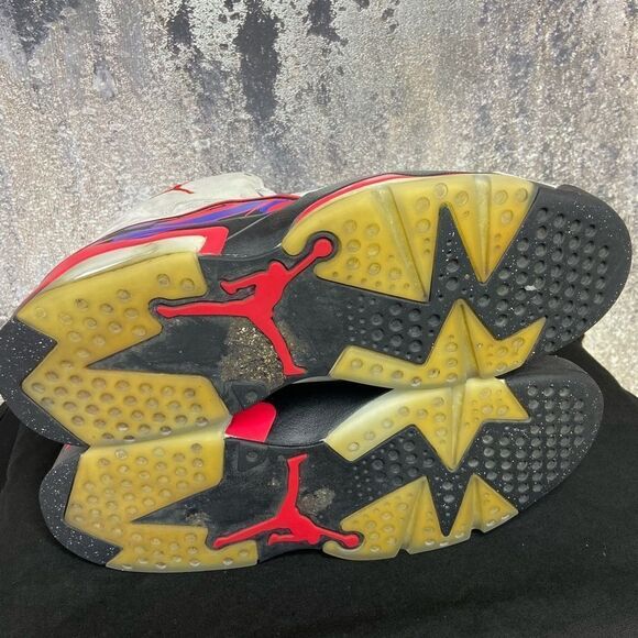 Nike Jumpman MVP Grey White Cream Sneakers Shoes Size 12 - Picture 13 of 13